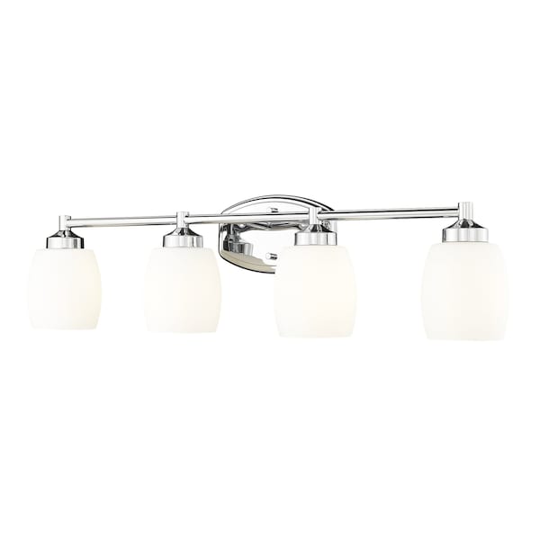 Z-Lite Kendrick 4 Light Vanity, 31.25in. W x 8.5in. H, Chrome 745-4V-CH - main